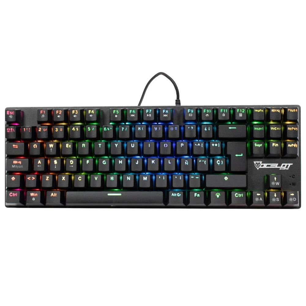 Teclado Mecánico OCELOT OK-TKL2 RGB - Switch Blue