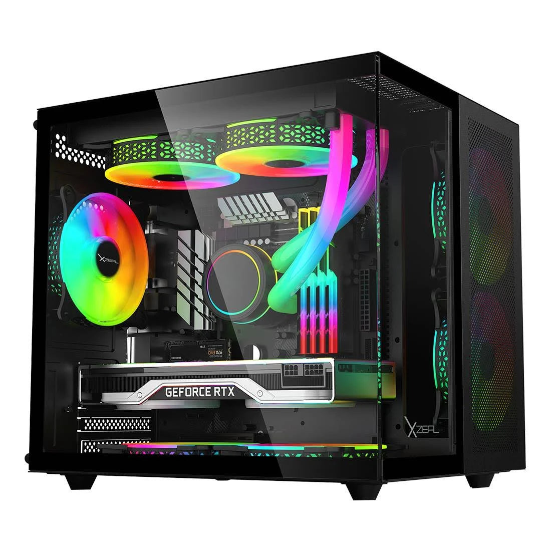 Gabinete XZEAL CXi1 Cubo- Micro ATX- Negro