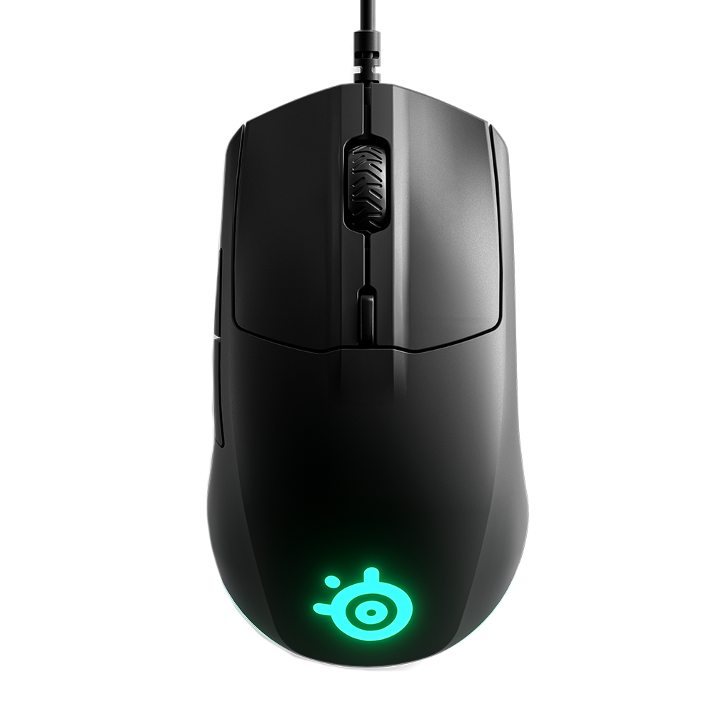 Mouse Gamer SteelSeries Óptico Rival 3 - Alámbrico - Negro