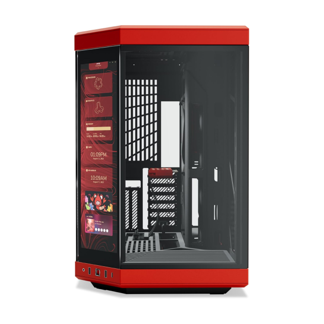 Gabinete HYTE Y70 Touch Infinite- ATX- Negro/Rojo