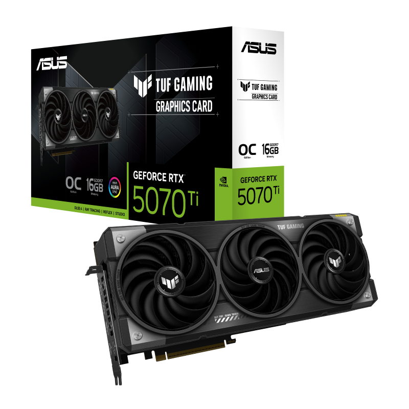 Tarjeta de Video ASUS TUF Gaming GeForce RTX 5070 Ti 16 GB