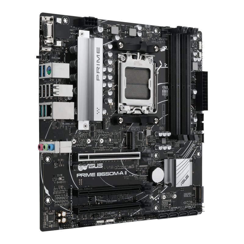 Tarjeta Madre ASUS PRIME B650M-A II- S-AM5- Micro ATX- Compatible con DDR5