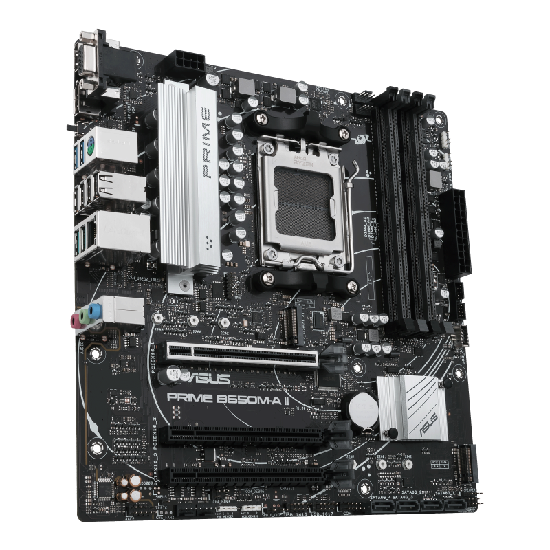 Tarjeta Madre ASUS PRIME B650M-A II- S-AM5- Micro ATX- Compatible con DDR5