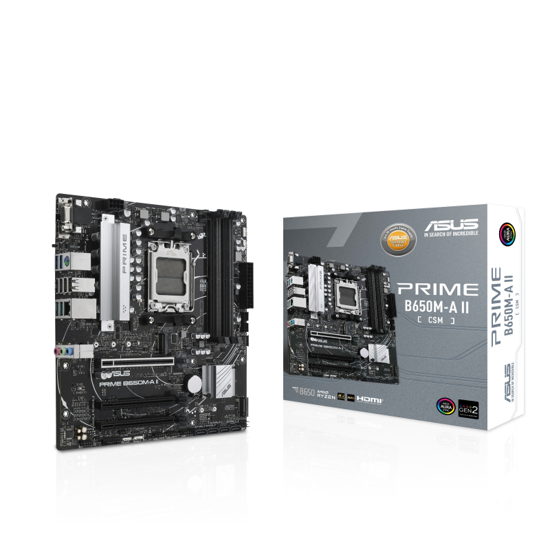 Tarjeta Madre ASUS PRIME B650M-A II- S-AM5- Micro ATX- Compatible con DDR5