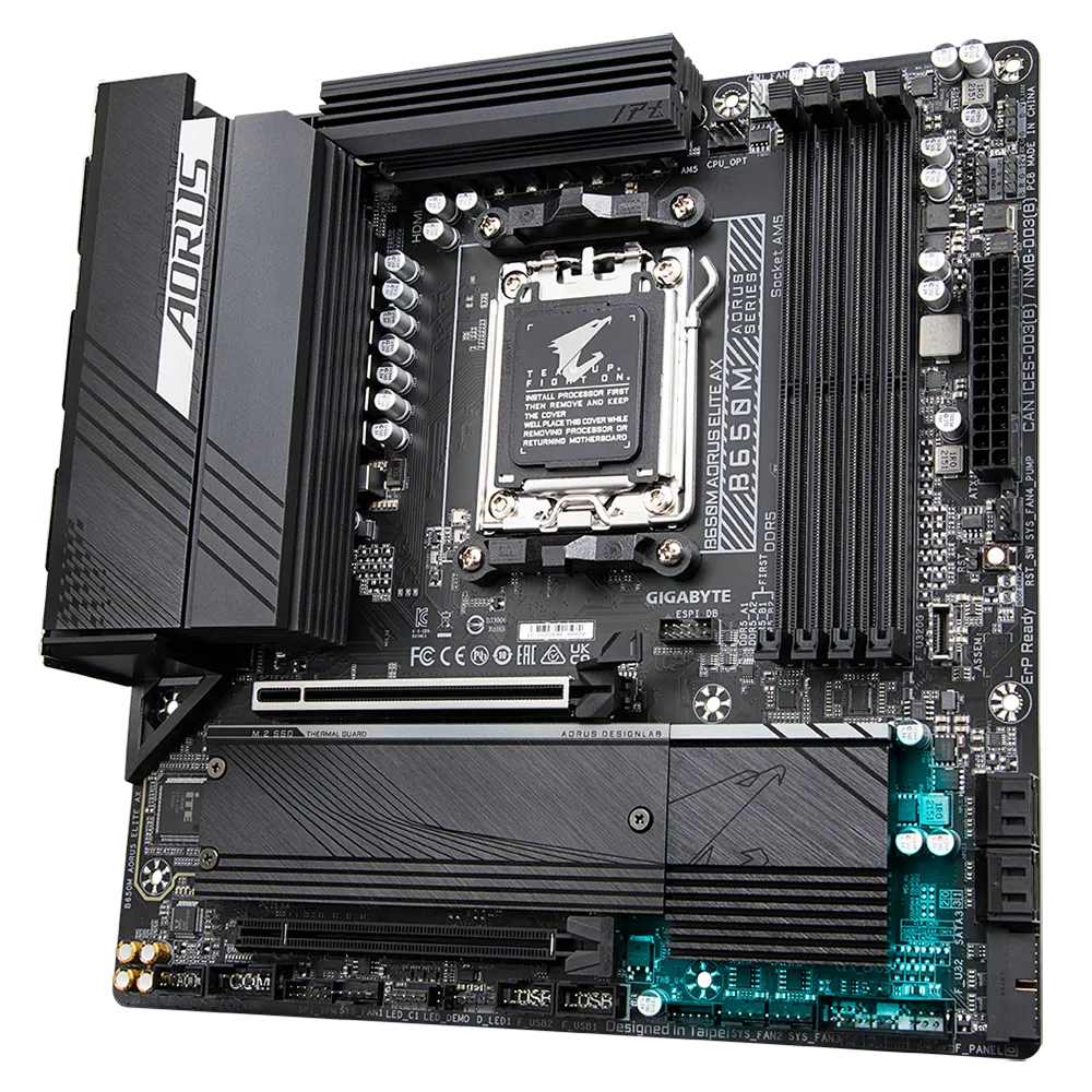 Tarjeta Madre B650M AORUS ELITE AX DDR5 - AM5 - ATX