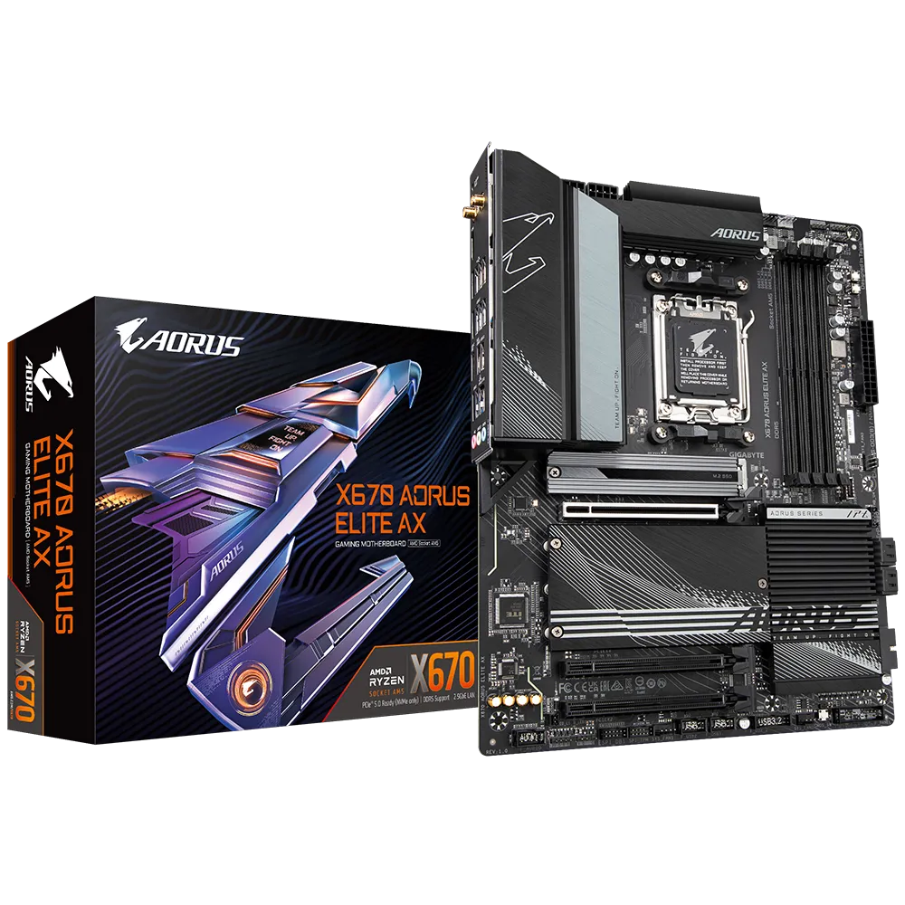 Tarjeta Madre GIGABYTE X670 AORUS ELITE AX DDR5 - AM5 - ATX