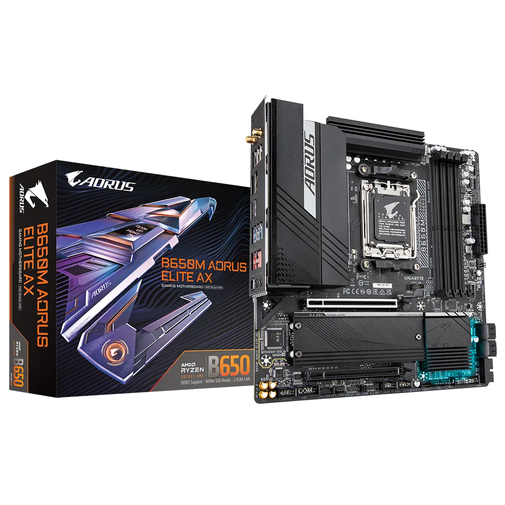 Tarjeta Madre B650M AORUS ELITE AX DDR5 - AM5 - ATX