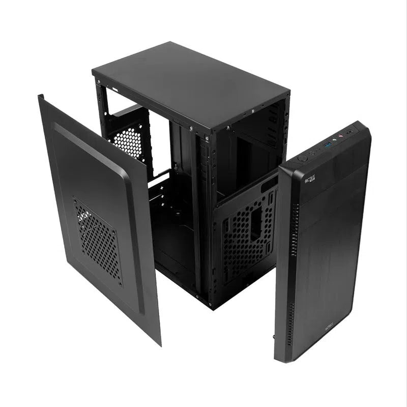 Gabinete Acteck Kioto GI240 Mini Tower - Micro ATX/Mini-ITX - Fuente de 500W Black