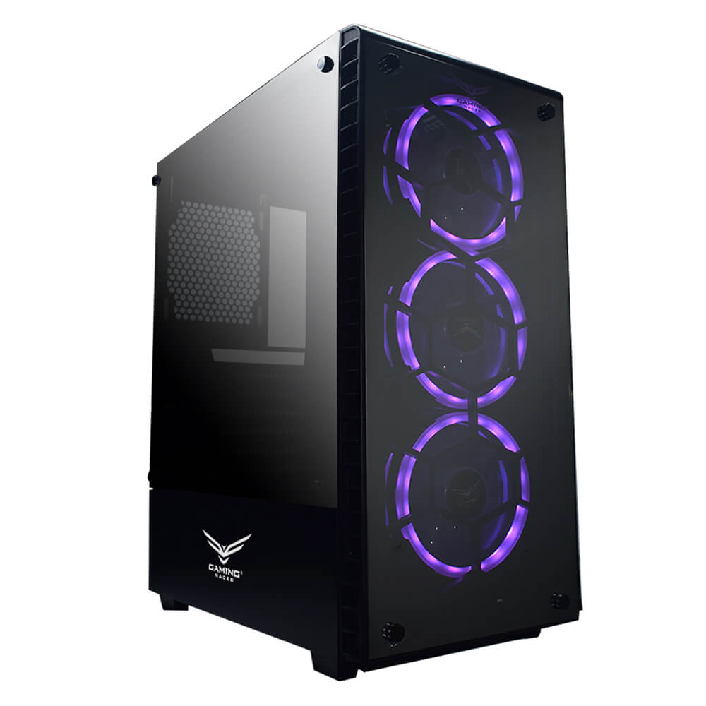 Gabinete Naceb Hydra NA-0602  Cristal Templado RGB - ATX