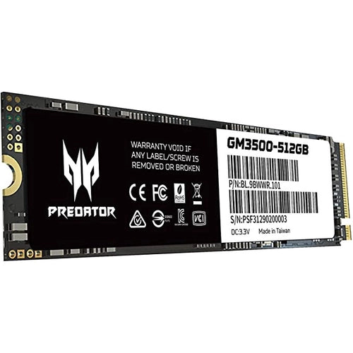 Unidad de estado Solido M.2 ACER Predator GM3500 512GB NVME