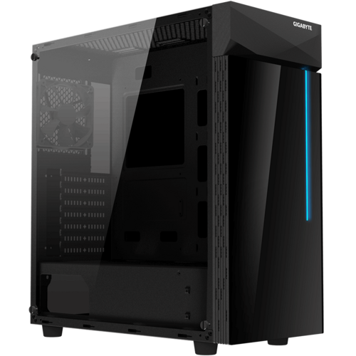 Gabinete GIGABYTE C200 GLASS RGB C/Cristal Templado - ATX - Negro