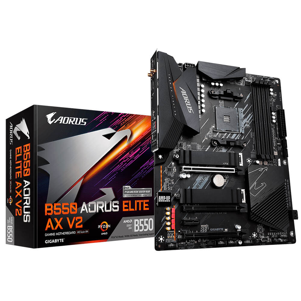 Tarjeta Madre Gigabyte B550 AORUS ELITE AX V2 DDR4 - AM4  - ATX