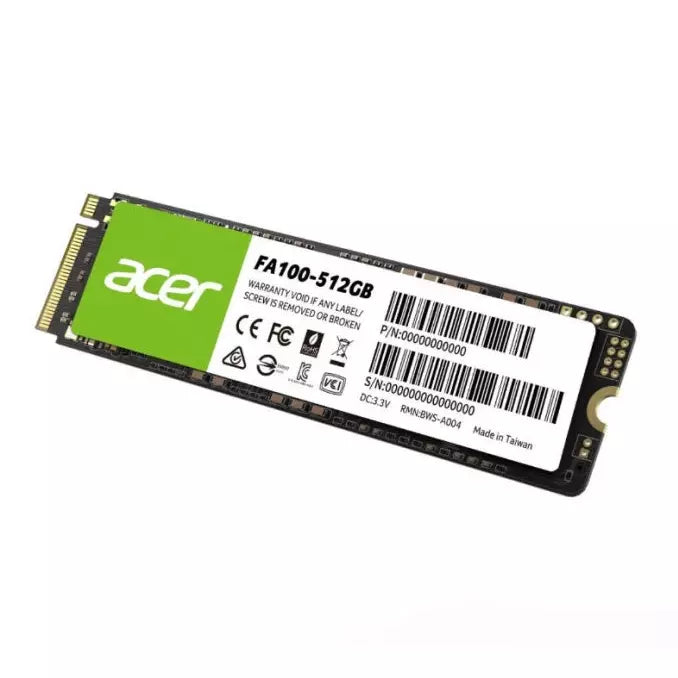 Unidad de estado Solido M.2 ACER FA100 512GB NVME