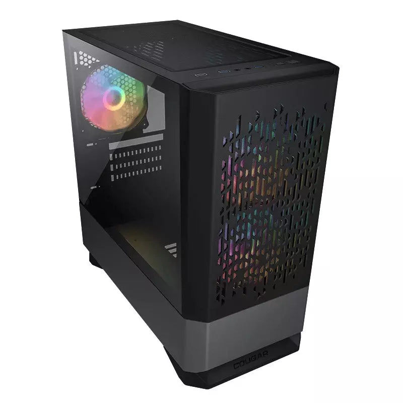 Gabinete COUGAR MG140 Air RGB Cristal Templado - Micro ATX - Negro