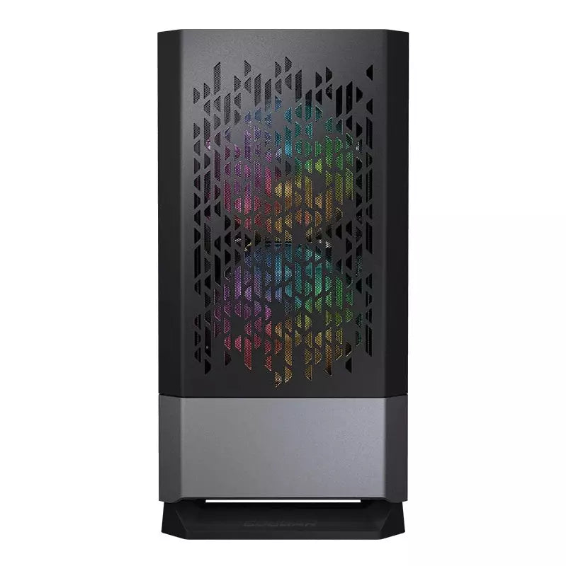 Gabinete COUGAR MG140 Air RGB Cristal Templado - Micro ATX - Negro