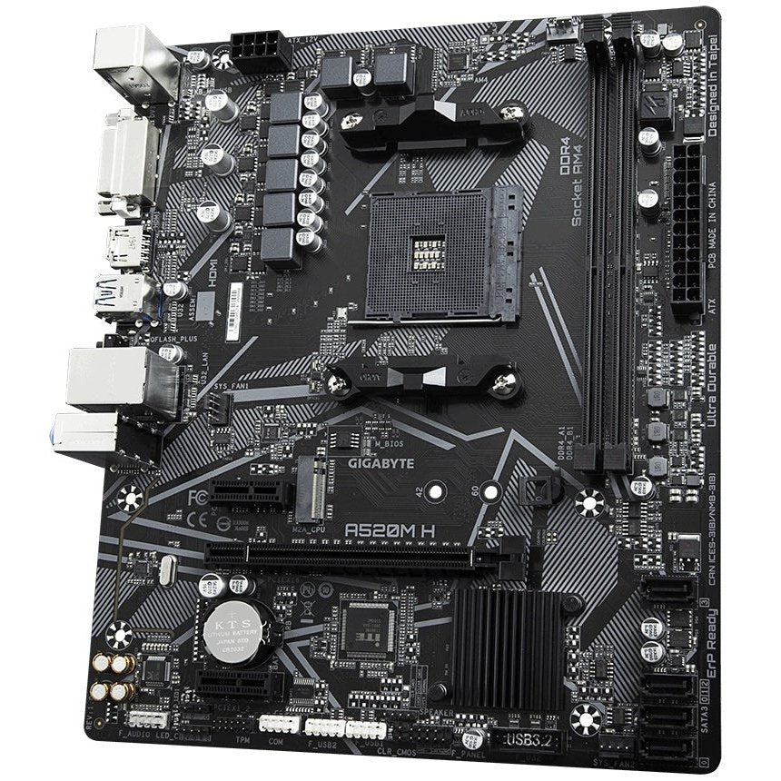 Tarjeta Madre GIGABYTE A520M-H - AM4 - Micro ATX