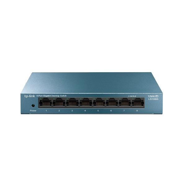 Switch GIGABIT TP-LINK LS108G 10W 8 Puertos Blue