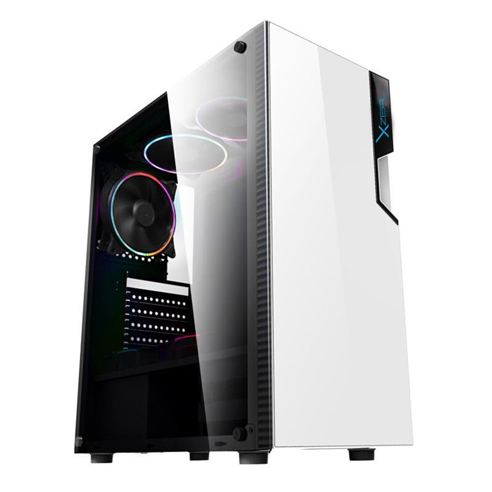 Gabinete Gamer Xzeal XZ130 White RGB - ATX