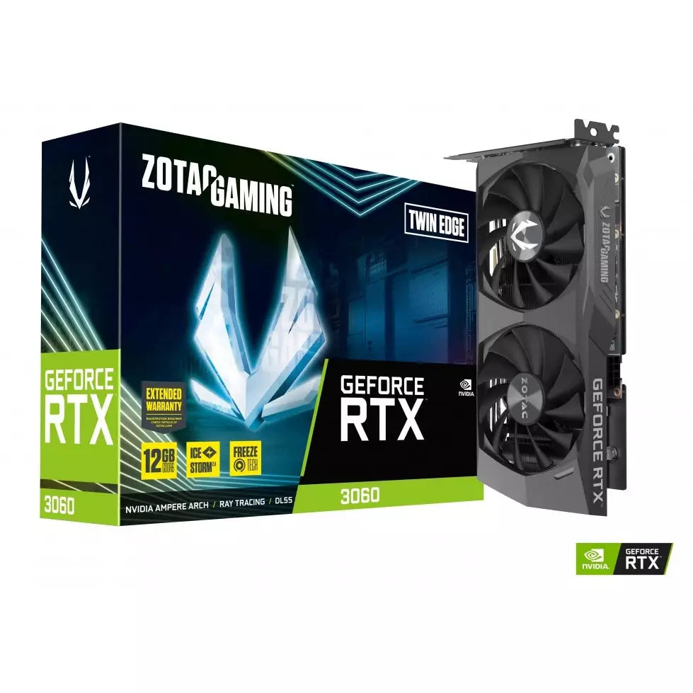 Tarjeta de Video Zotac NVIDIA GeForce RTX 3060 Gaming Twin Edge 12GB