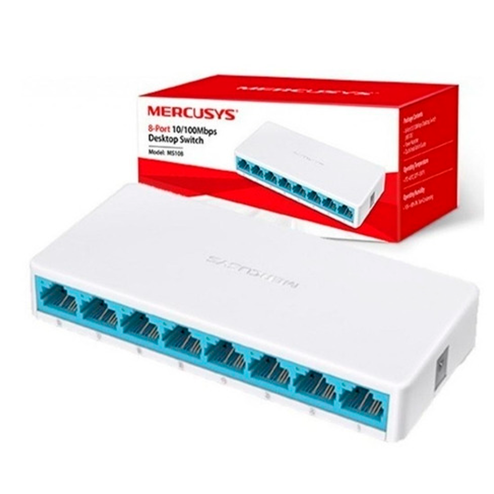 Mini Switch MERCUSYS MS108 8 Puertos White