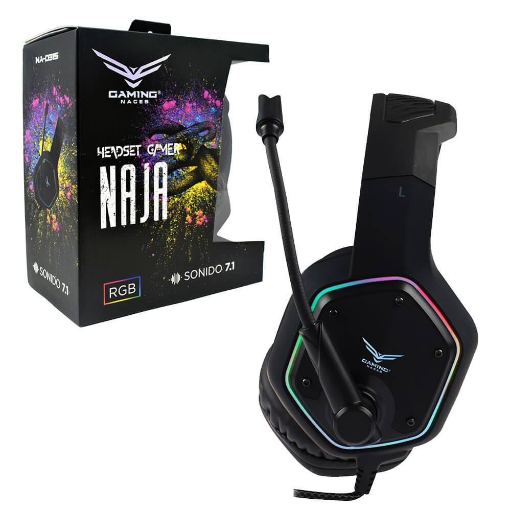 Diadema NACEB NAJA RGB 3.5MM