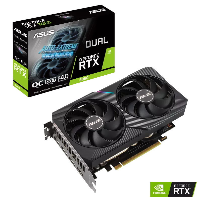 Tarjeta de Vídeo ASUS Dual GeForce RTX 3060 V2 OC 12GB