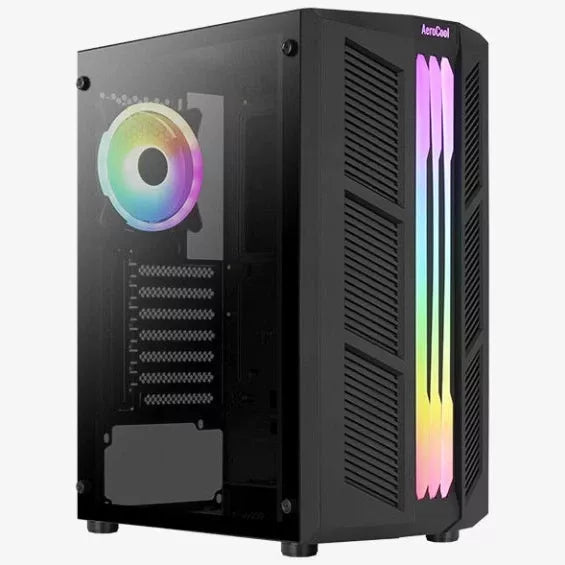 Gabinete Aerocool Prime ARGB Cristal Templado - ATX